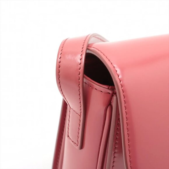Celine Triomphe teen Leather Shoulder bag Pink - Picture 6 of 15